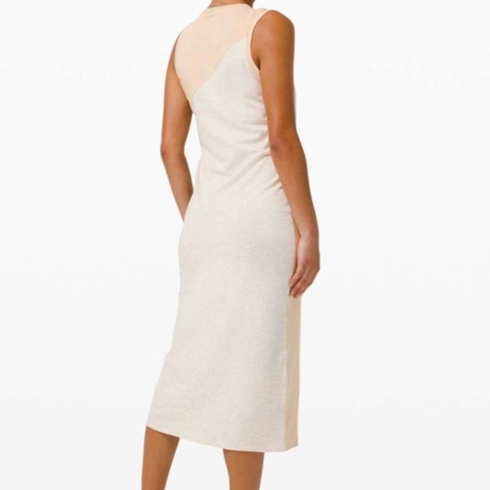 Lululemon LA Midi Dress Cafe Au Lait/Heather Cashew